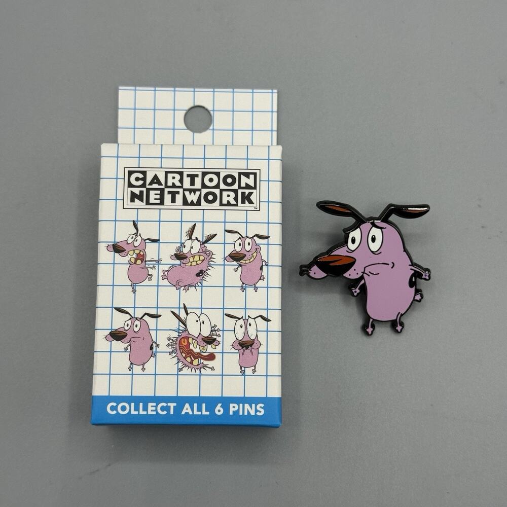 Courage The Cowardly Dog Emotions Pin New Open Box-WORRIED